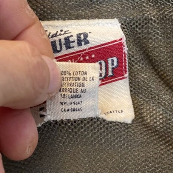 Vintage Eddie Bauer Mens Athletic Shirt Medium Outdoors Long Sleeve Utility Tan - Picture 6 of 10